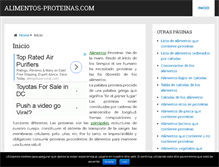 Tablet Screenshot of alimentos-proteinas.com